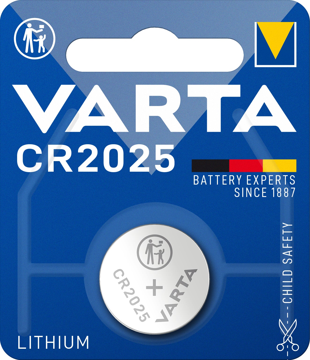 Varta Knopfzelle CR2025, Lithium, 3 V – 1 Stk.