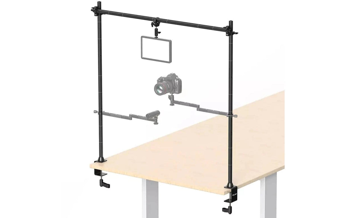 Vijim LS15 Multifunktions-Tischhalter – 10 kg Traglast, Aluminium, 1/4" Gewinde – Schwarz