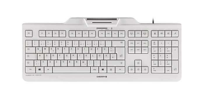 CHERRY KC 1000 SC – Tastatur, kabelgebunden (USB), UK-Layout (EN), Fullsize (mit Ziffernblock) – für Windows