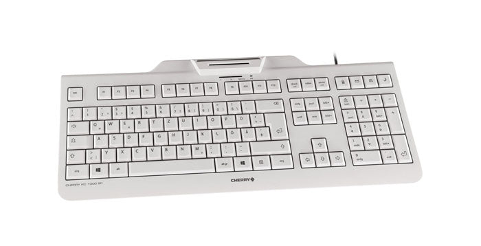 CHERRY KC 1000 SC – Tastatur, kabelgebunden (USB), UK-Layout (EN), Fullsize (mit Ziffernblock) – für Windows