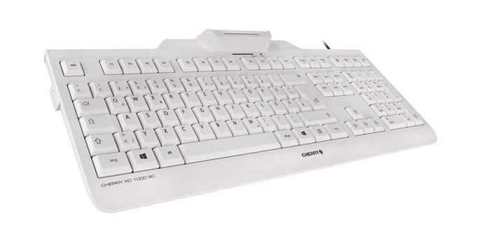 CHERRY KC 1000 SC – Tastatur, kabelgebunden (USB), FR-Layout (FR), Fullsize (mit Ziffernblock) – für Windows