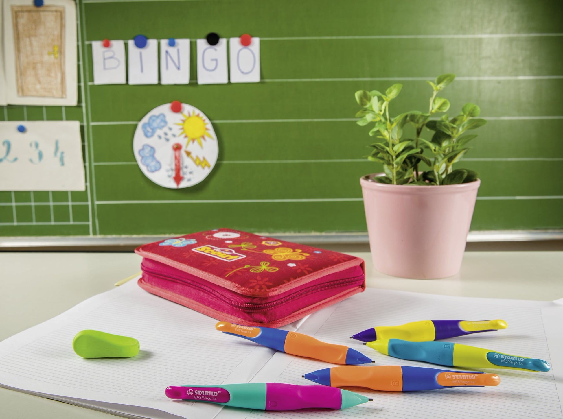 Stabilo EASYergo Start Druckbleistift – 1,4 mm, für Rechtshänder, Neon-Limonengrün