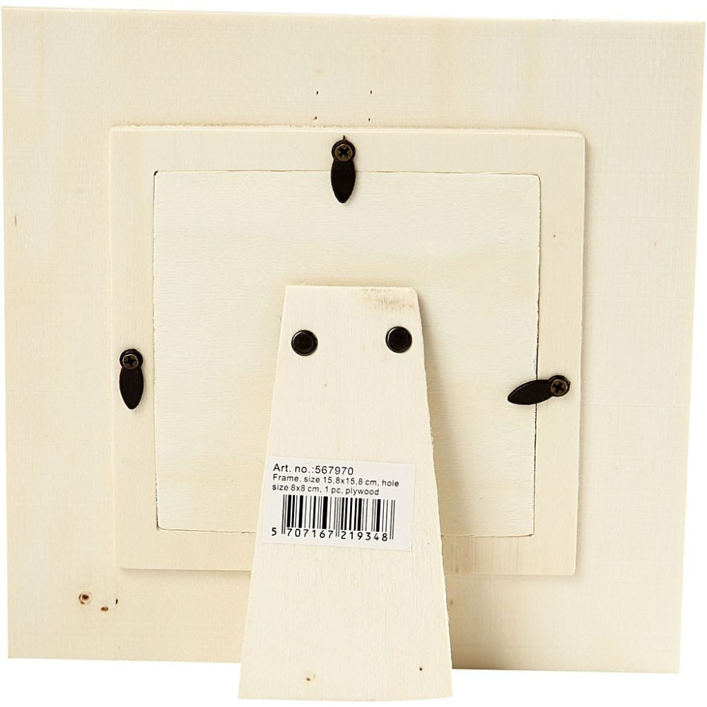 Creativ Company Bilderrahmen – für 8 × 8 cm – Holz, braun