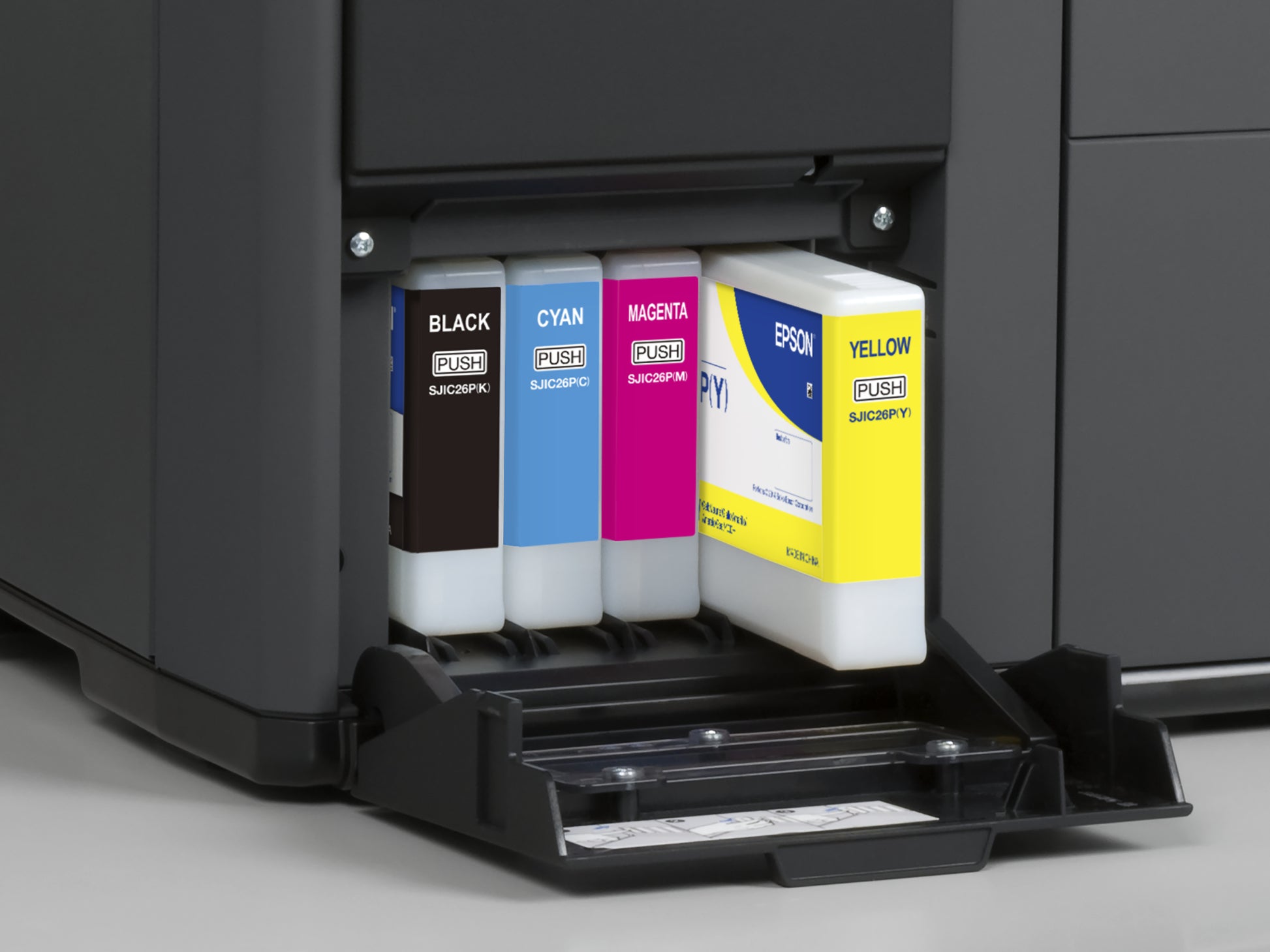 Epson ColorWorks C7500G – Farbetikettendrucker, Tintenstrahl, 600 × 1200 dpi, USB, für Etiketten bis 50 mm