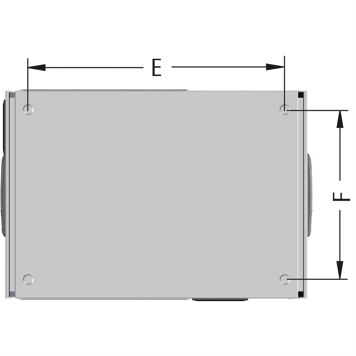 Apranet VARIndustry 2.0 – 19" Wandverteiler 4U, IP54, 560 × 840 × 275 mm, Lichtgrau