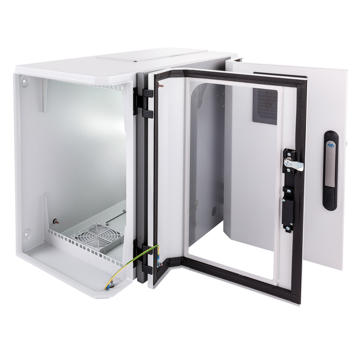 Apranet VARIndustry 2.0 – 19" Wandverteiler 4U, IP54, 560 × 840 × 275 mm, Lichtgrau
