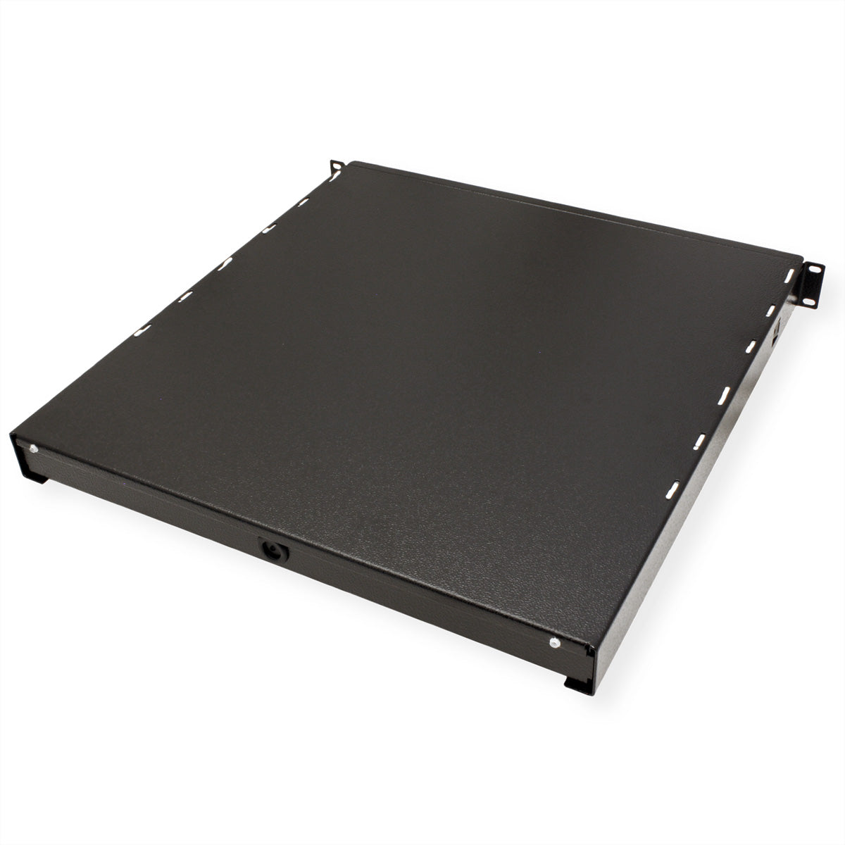 Apranet Tastatureinschub – 19" Rack, 1U, passt für Tastaturen bis 433×36 mm, Schwarz