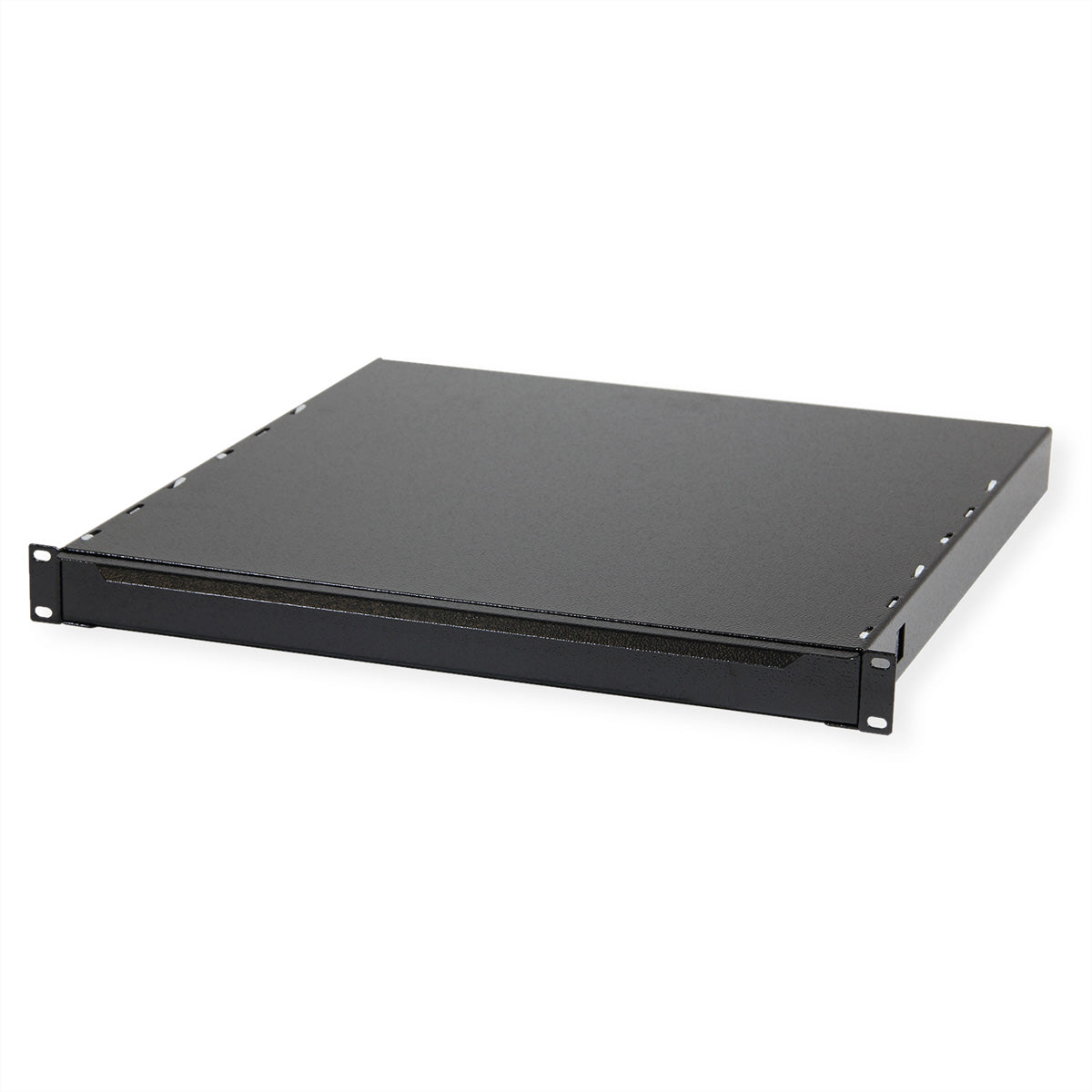 Apranet Tastatureinschub – 19" Rack, 1U, passt für Tastaturen bis 433×36 mm, Schwarz