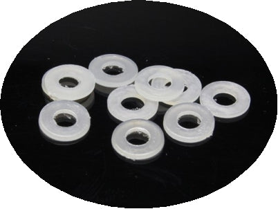EP Product Nylon Unterlegscheibe – Ø 11 × 0,9 mm, Ø 5 mm, Transparent, 10 Stk.