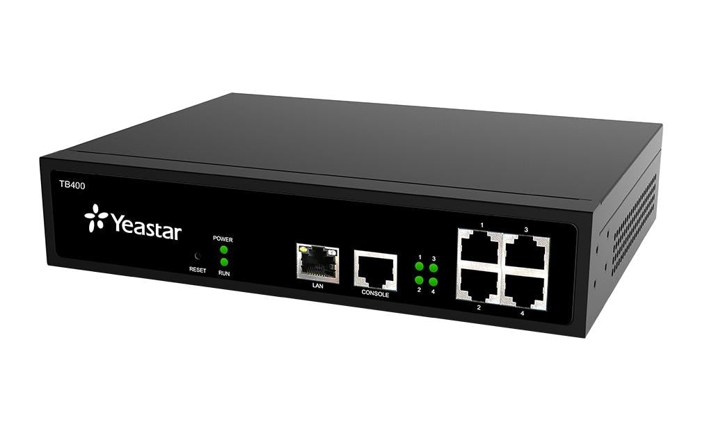 Yeastar TB400 – VoIP-Gateway, 2 BRI (4 B-Kanäle), 4 SIP-Konten, Fast Ethernet, VPN, für SIP (RFC3261)