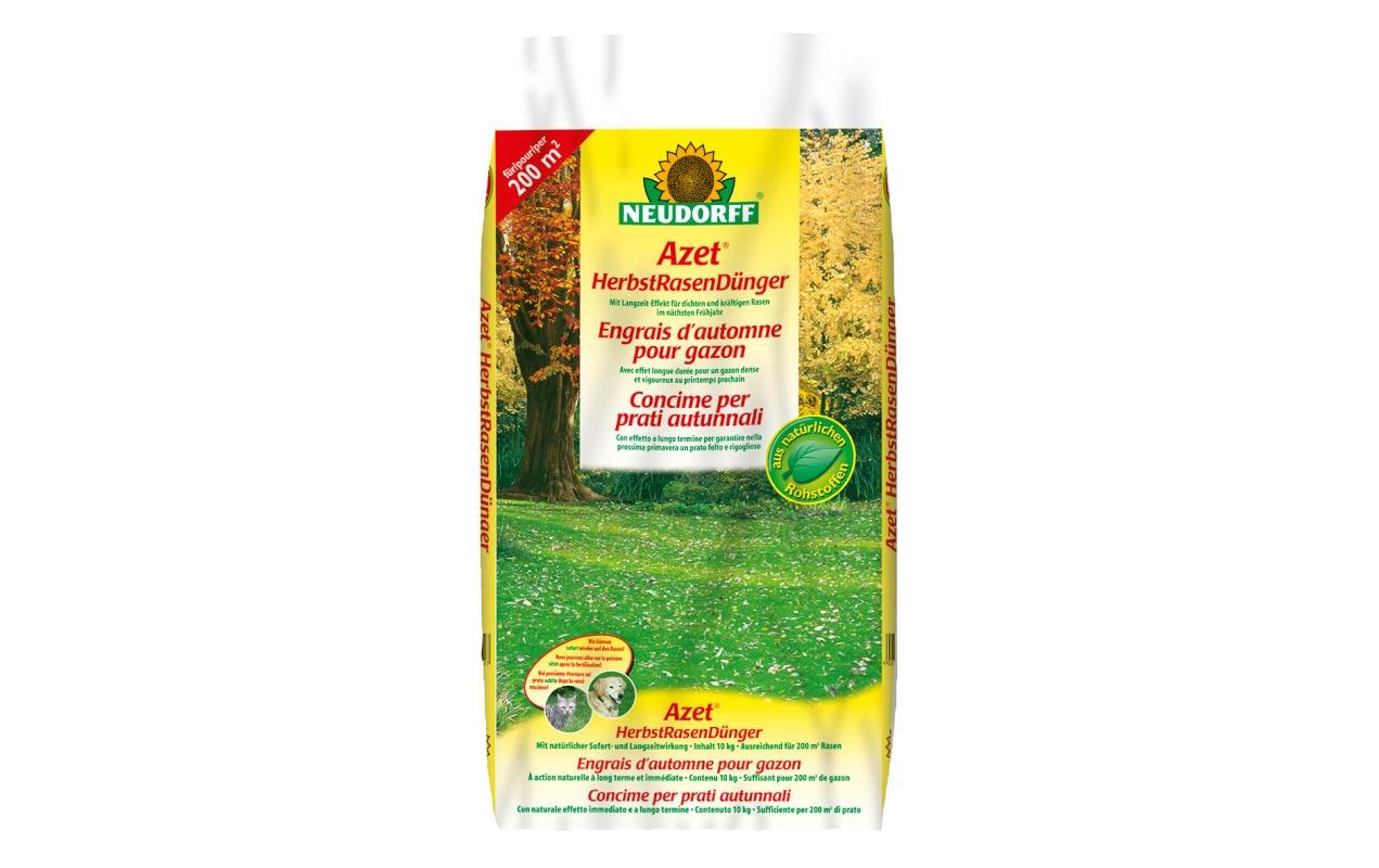 Neudorff Dünger Herbst-Rasendünger, Azet, 10 kg, Granulat, organisch, Bio – 1 Stück