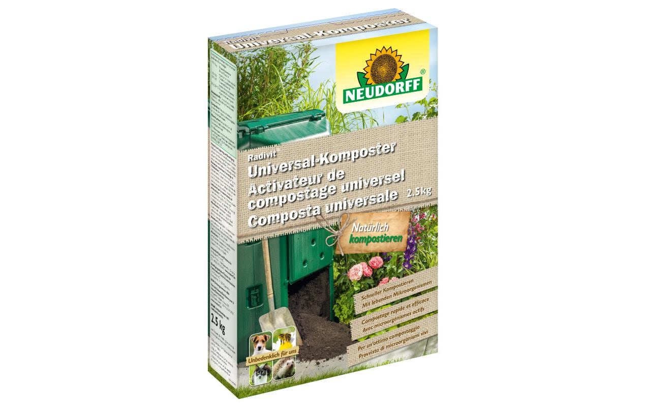 Neudorff Universal-Komposter Granulat, Radivit, 2,5 kg, Grün – 1 Stück