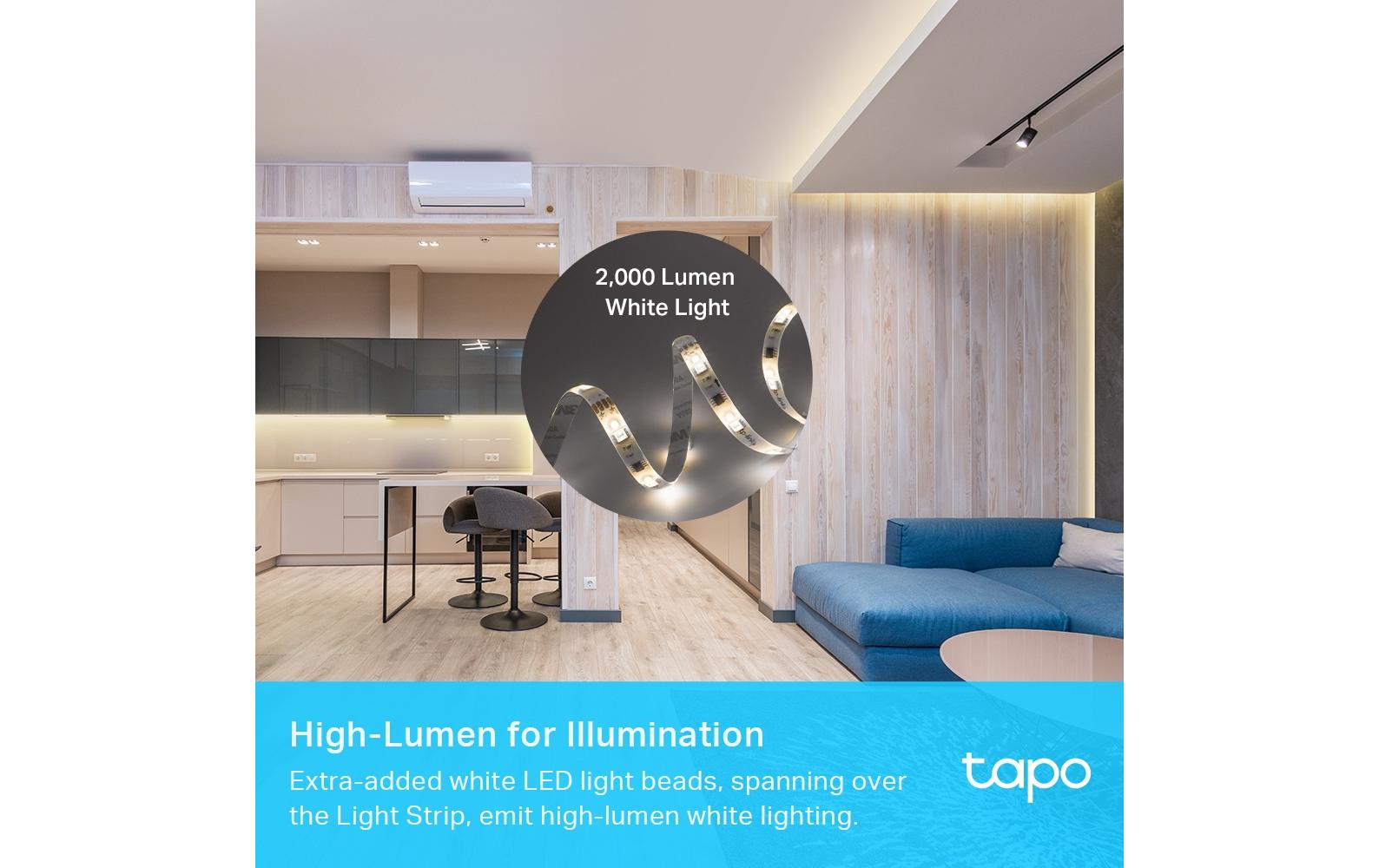 TP-Link LED-Lichtstreifen 2er-Set – Smart, wasserfest, PU-Beschichtung – mehrfarbig – 5 m