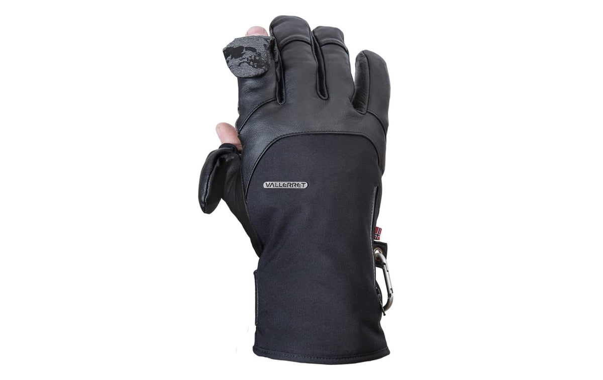 Vallerret Photography Gloves Vallerret Tinden Handschuhe – Grösse XXL, Echtes Leder, magnetische Fingerspitzen – Schwarz