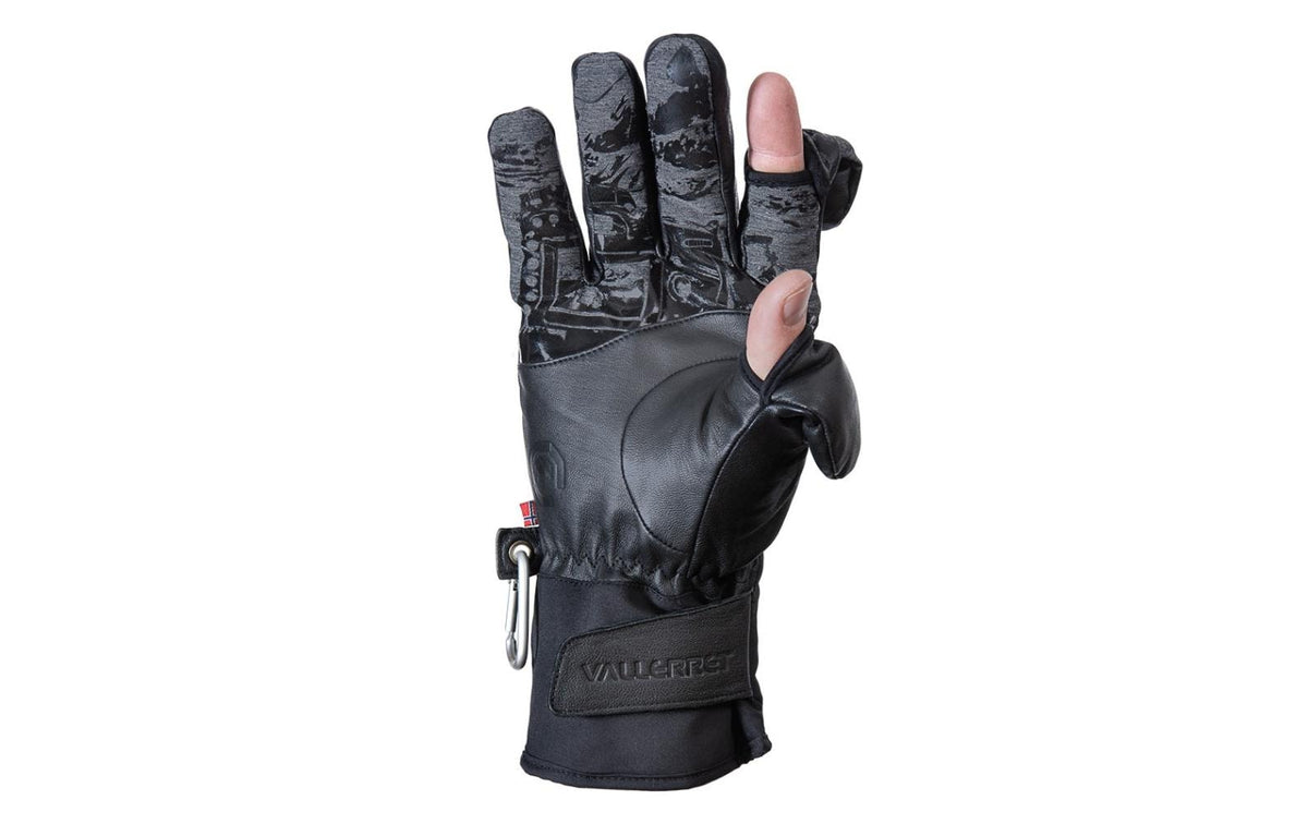 Vallerret Photography Gloves Vallerret Tinden Handschuhe – Grösse XXL, Echtes Leder, magnetische Fingerspitzen – Schwarz