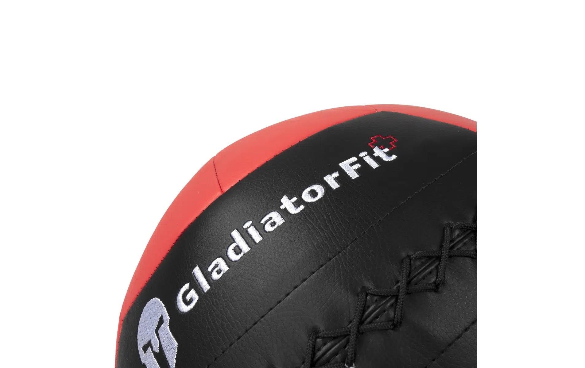 GladiatorFit Gymnastikball GL-7649990879475, Ø 36 cm – Schwarz/Rot, Kunstleder