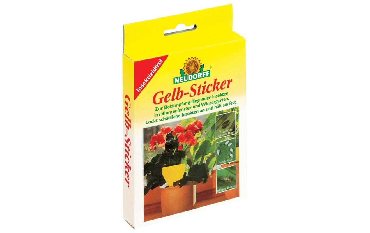 Neudorff Insektenfalle Gelb-Sticker – mehrfarbig – für Insekten – 10 Stk.