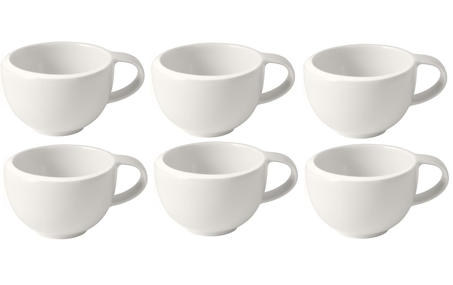 Villeroy & Boch New Moon Espressotasse – 0,10 l, Porzellan, Weiss, Henkel, spülmaschinenfest, mikrowellenfest