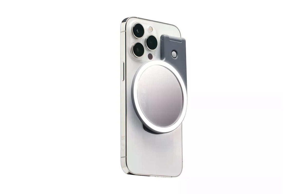 Joby Ringlicht, MagSafe – für iPhone mit MagSafe, iPad, Android – Grau, Aluminium/Kunststoff