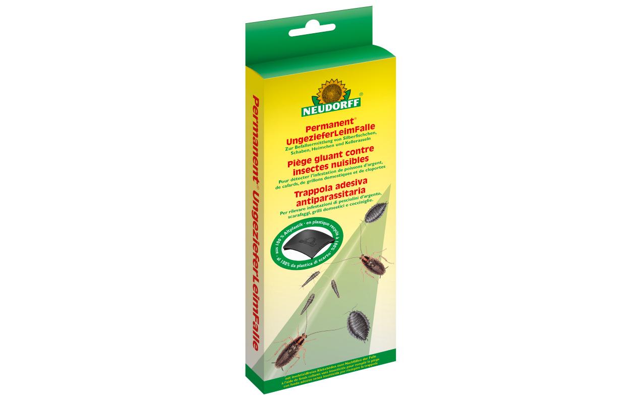 Neudorff Insektenfalle – 9 × 24 × 2,1 cm – schwarz – Fliegenpapier – für Insekten – 2 Stk.