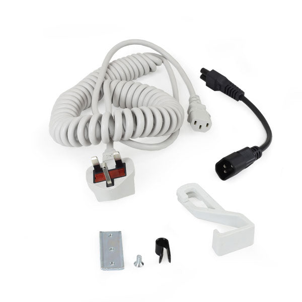 Ergotron Netzkabel, für UK, IRL, HKG und andere, spiralförmig