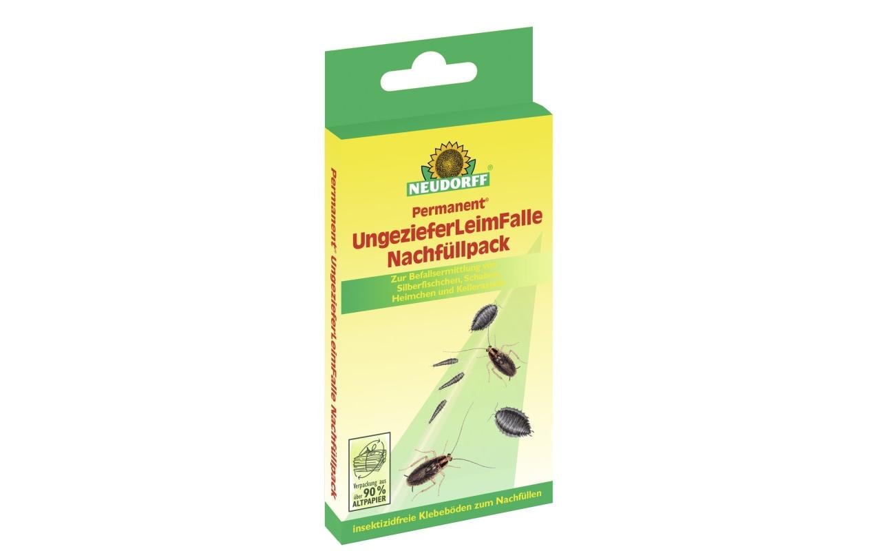 Neudorff Permanente Insektenfalle – 7 × 14,5 cm – schwarz – für Insekten – 4 Stk.