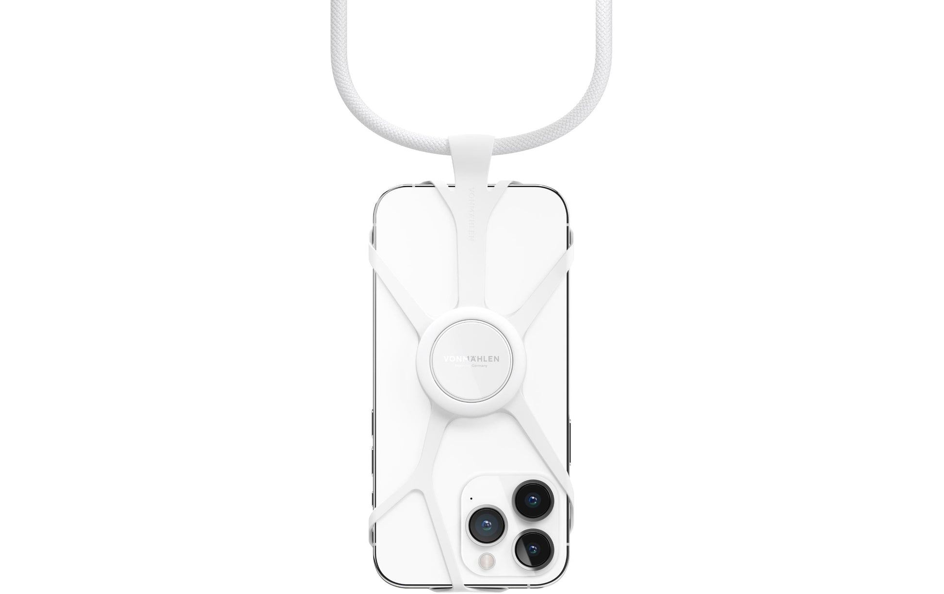 Vonmählen Infinity Plus – Smartphone-Trageband – Nylon/Silikon, Handyhülle, für Smartphones, Weiss