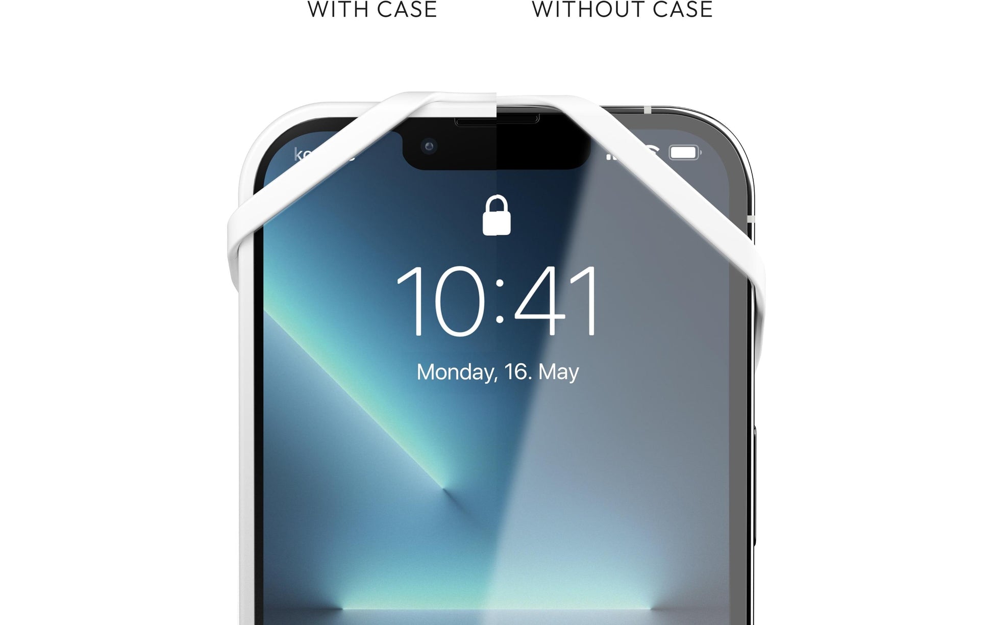 Vonmählen Infinity Plus – Smartphone-Trageband – Nylon/Silikon, Handyhülle, für Smartphones, Weiss