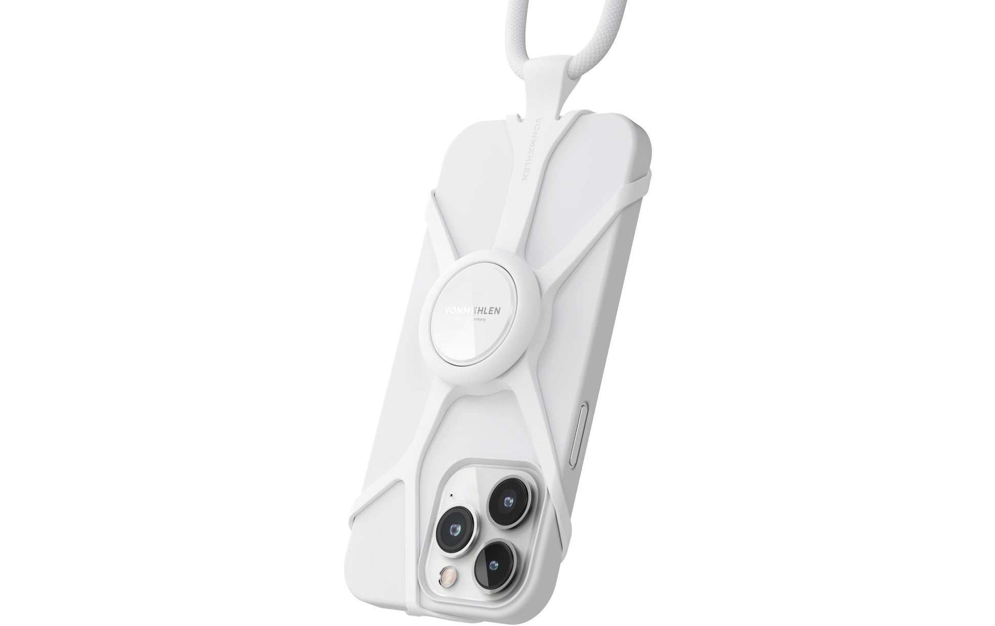 Vonmählen Infinity Plus – Smartphone-Trageband – Nylon/Silikon, Handyhülle, für Smartphones, Weiss