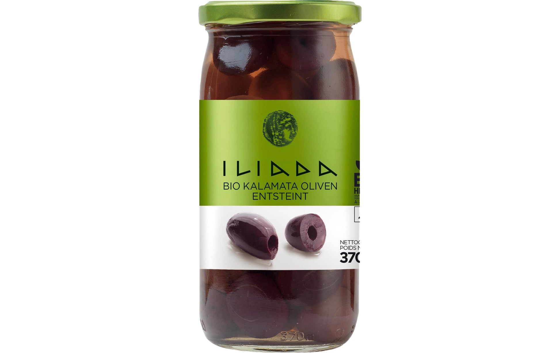 Iliada Golden Line Oliven – Kalamata, bio, vegan – 370 g