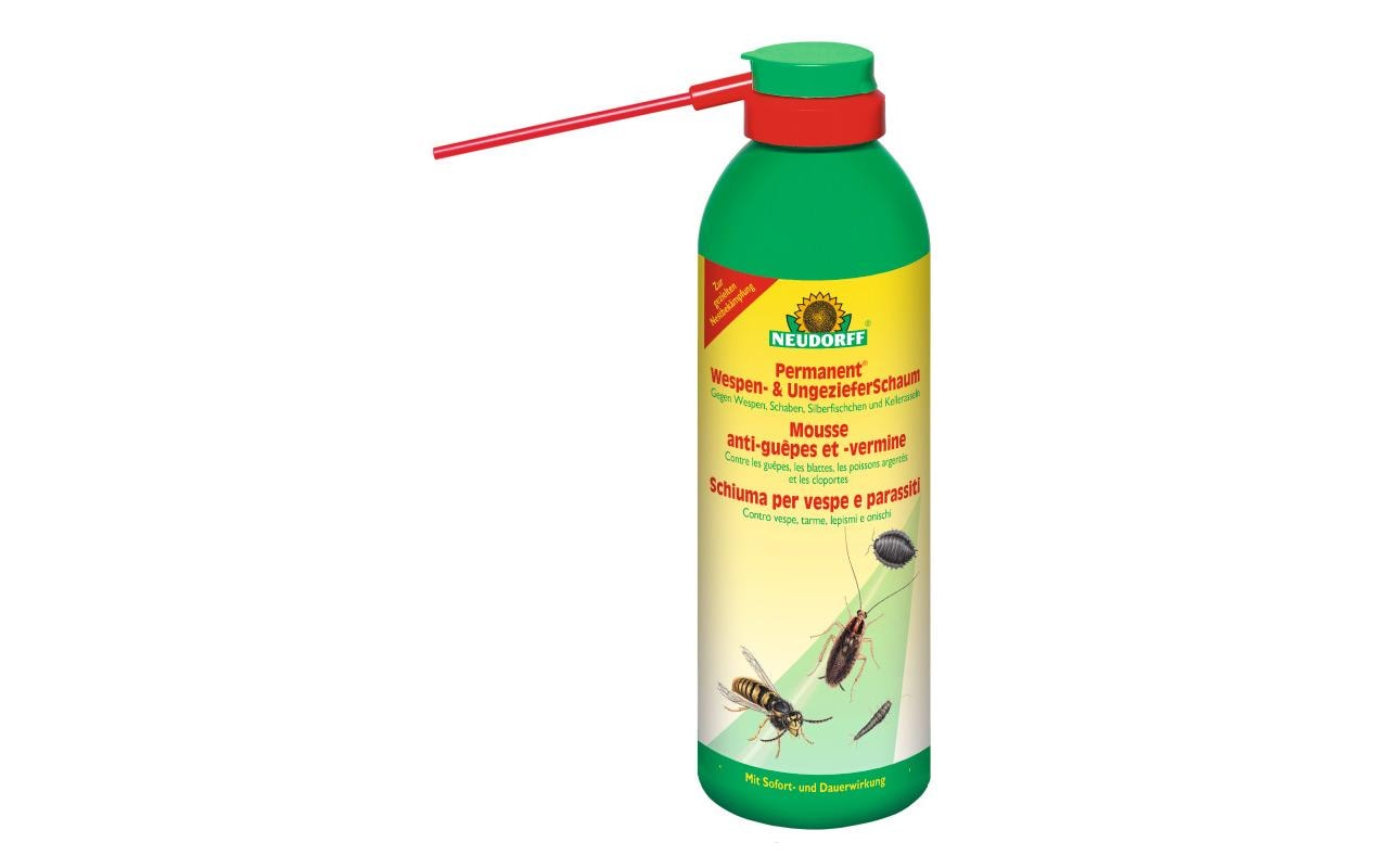 Neudorff Permanent Wespen- und Ungeziefer-Schaum – 300 ml – transparent – für Wespen und Insekten