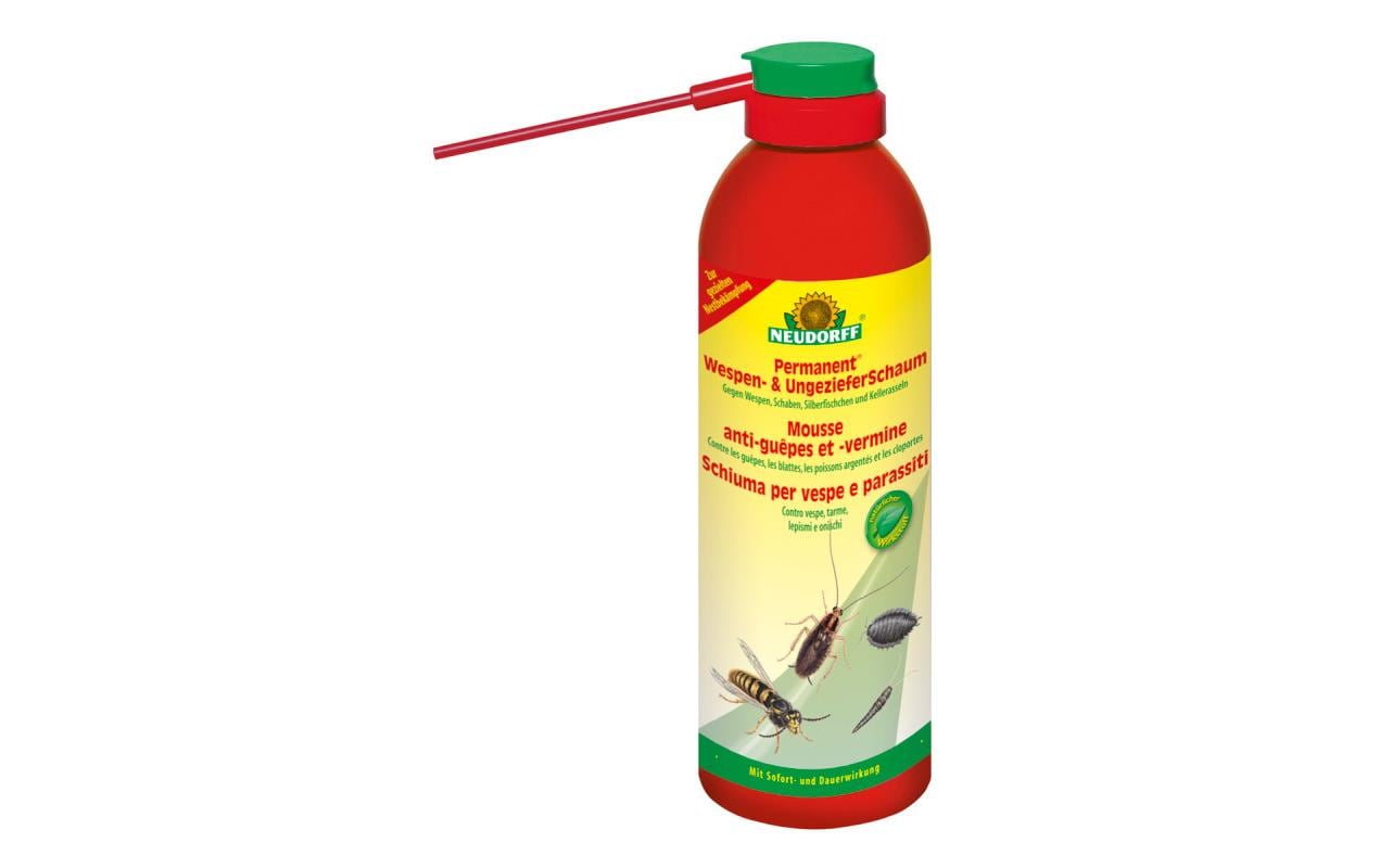 Neudorff Permanent Wespen- und Ungeziefer-Schaum – 300 ml – transparent – für Wespen und Insekten