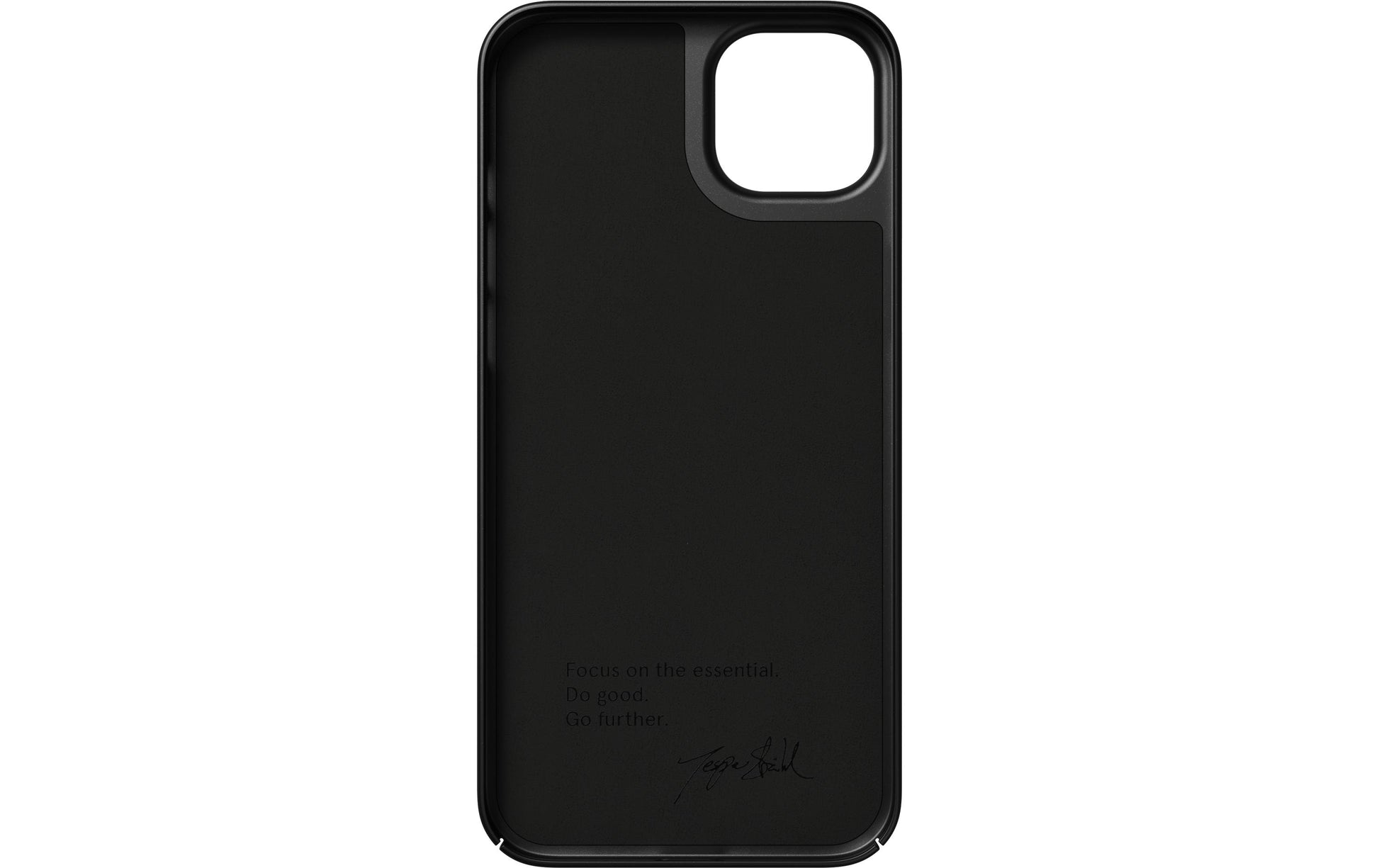 Nudient Backcover – für Apple iPhone 14 Plus, MagSafe, Mikrofaser+Kunststoff, Ink Black