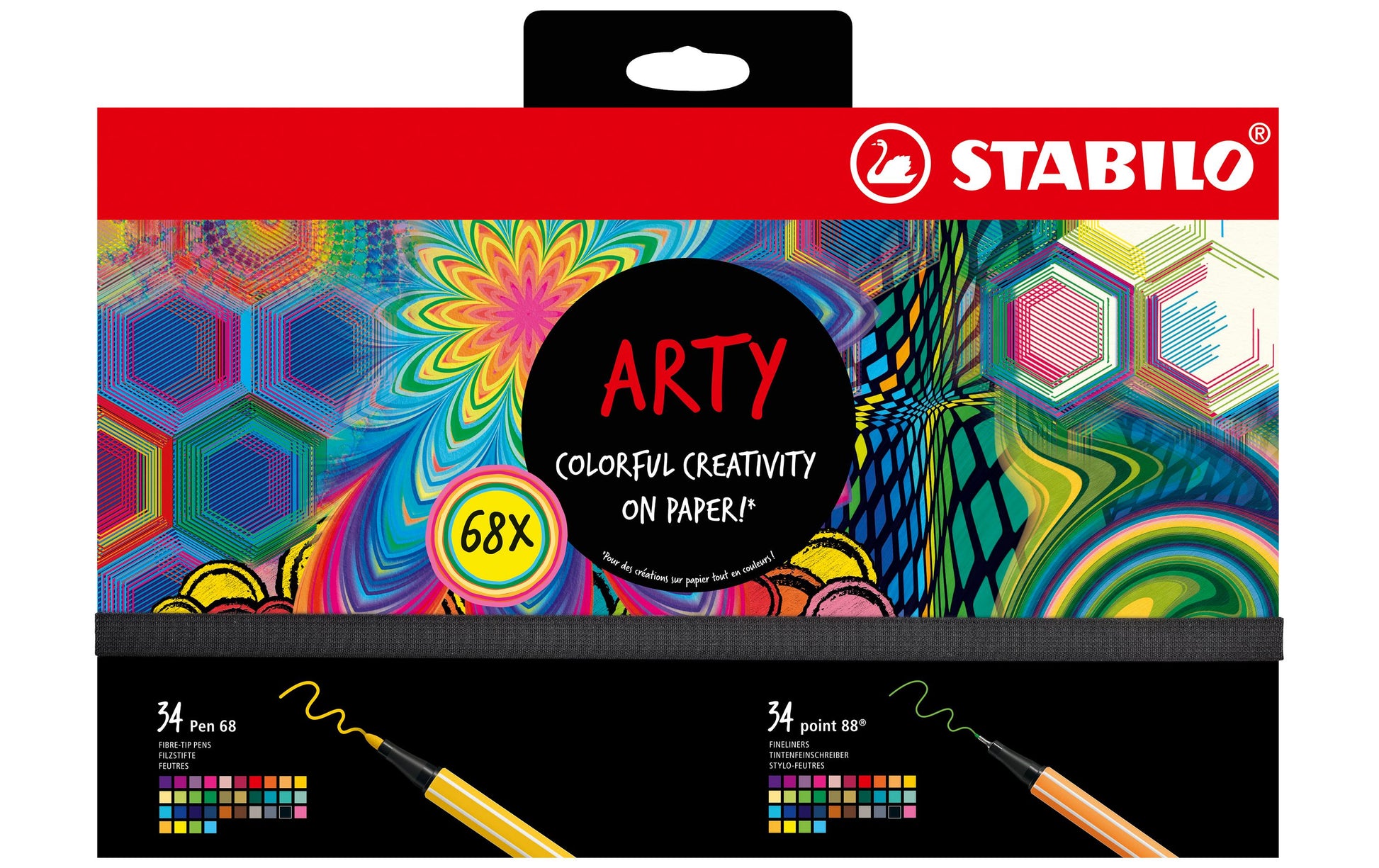 STABILO Filzstifte ARTY, 68 Farben