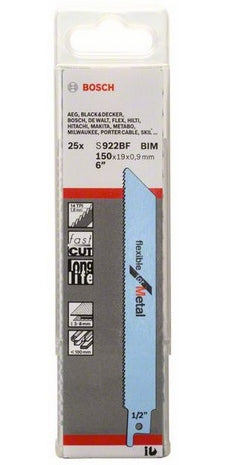 Bosch Professional – Säbelsägeblatt, S 922 BF, 1,8 mm × 100 mm, 25 Stk.
