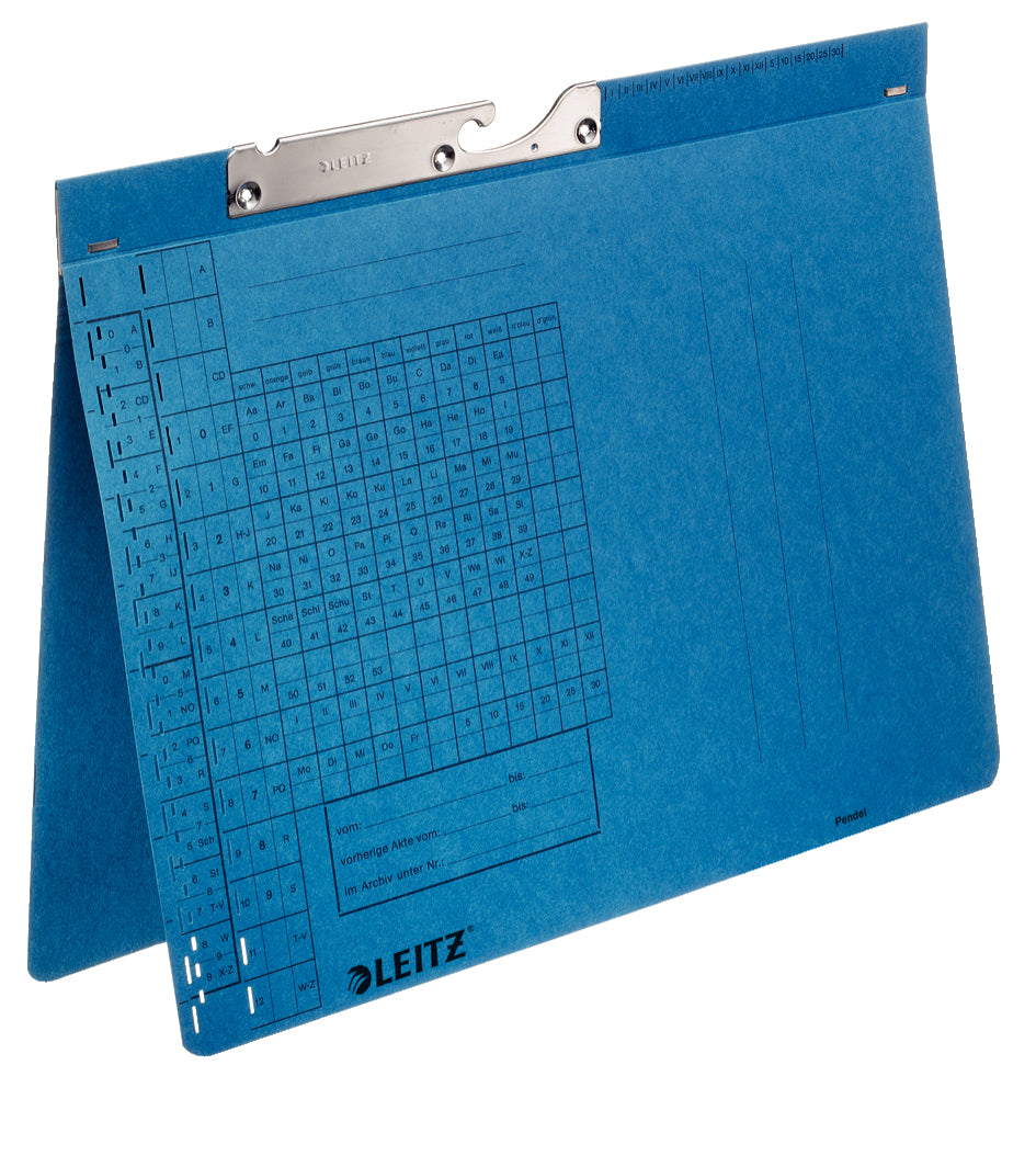 Leitz Hängeordner – für A4, Rücken 2 mm, blau, Karton