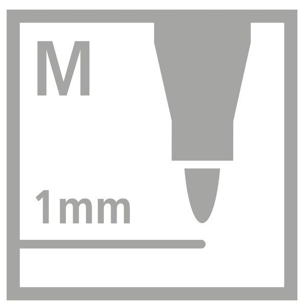 STABILO OHPen OHP-Marker – schwarz, 10 Stk., feucht abwischbar – für Folien & glatte Oberflächen