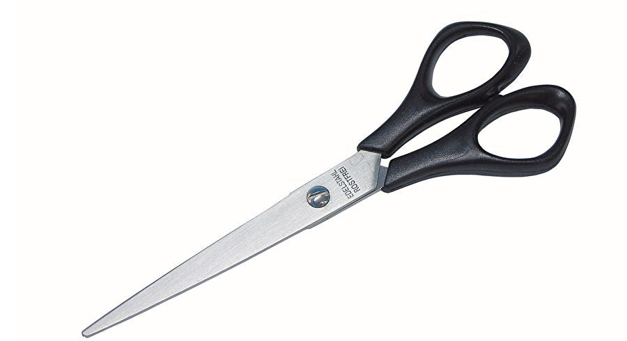 Wedo Universalschere – 16,0 cm, Stahl, für Rechts- und Linkshänder, spitz, Kunststoff, schwarz
