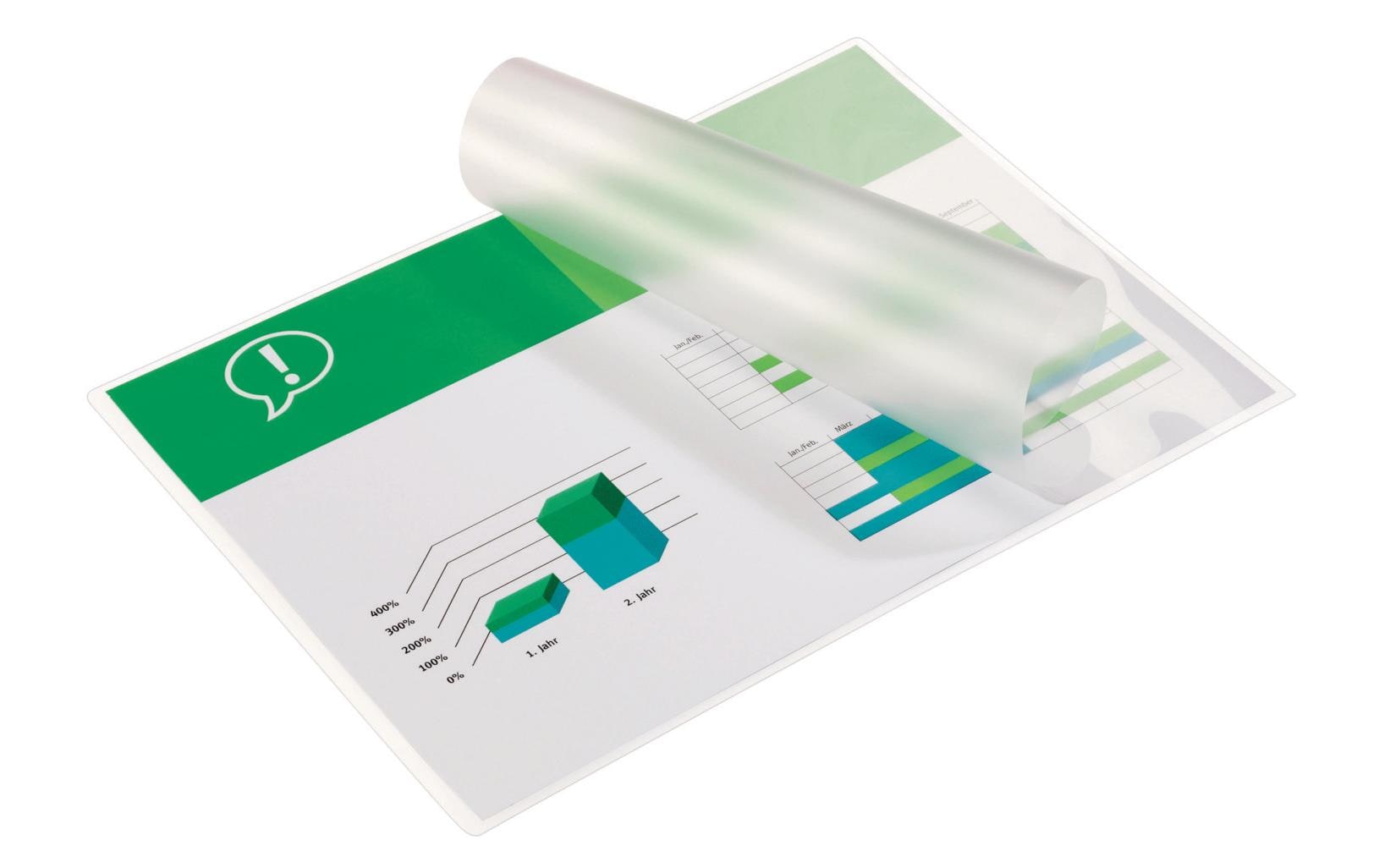 GBC Laminierfolien A4 – 150 µm, glänzend, 25 Stück