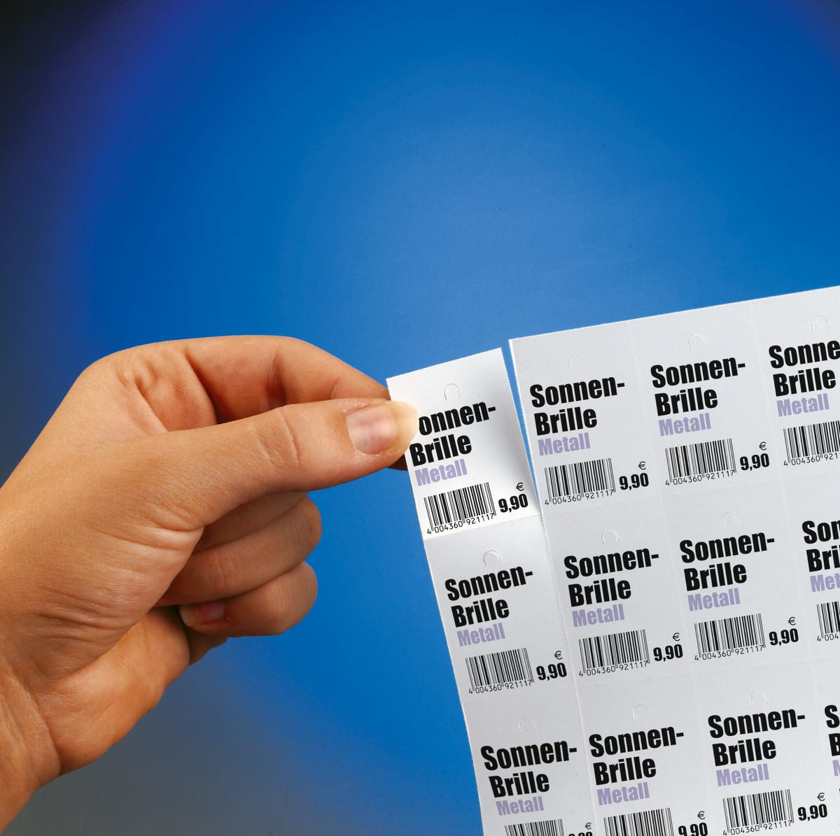 Sigel Anhänger (mit Loch) – 38 × 55 mm – Karton, weiss, perforiert – A4 – 200 g/m² – 750 Stück (30 Blatt)