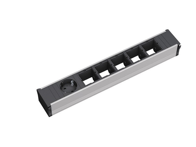 Bachmann CONI Grosses Einbau-Anschlussfeld 6× Schutzkontakt (CEE 7/3) – Wieland GST18i3, Kabel 0,2 m
