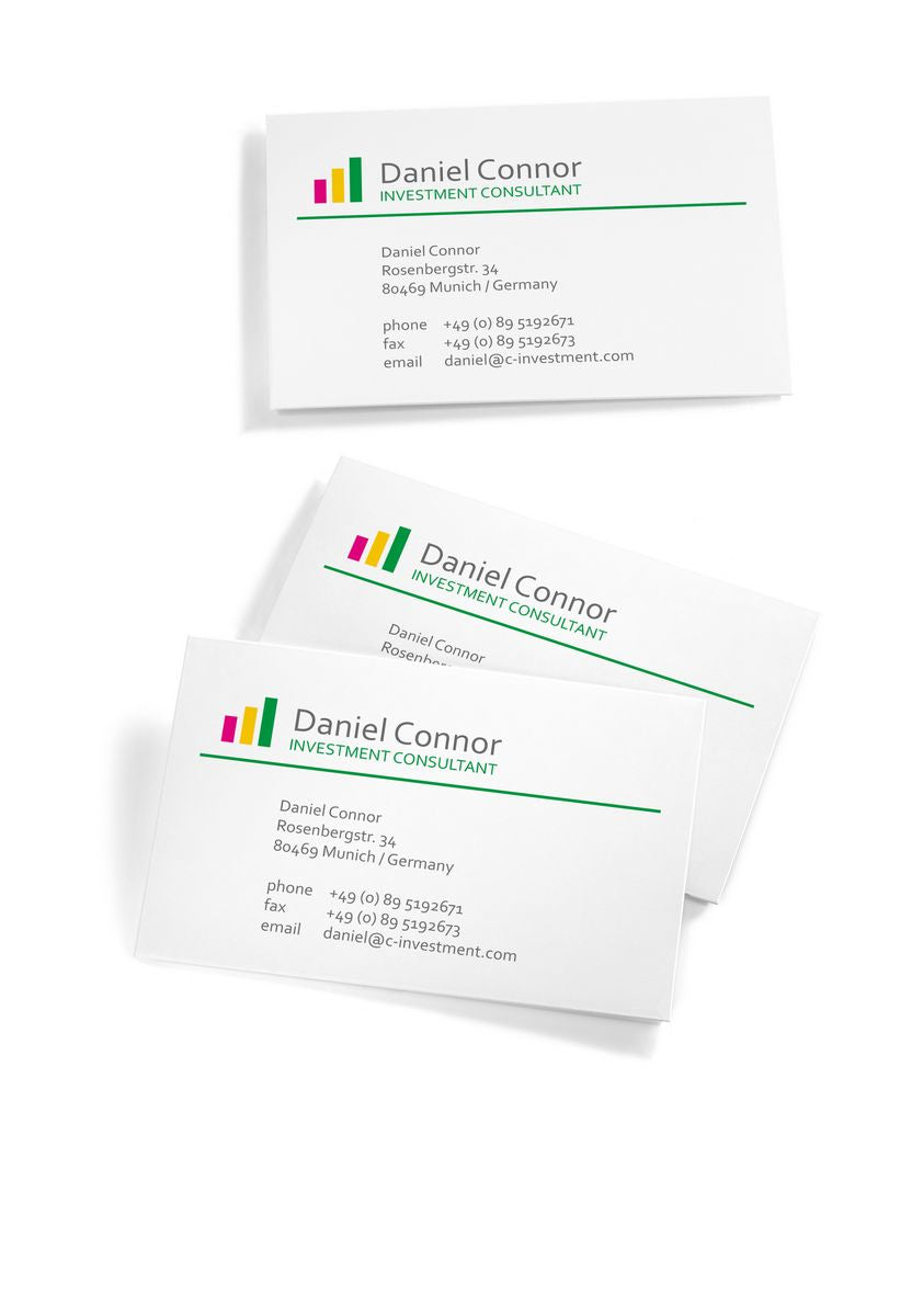 Sigel Visitenkarten, 85 × 55 mm – für Laser/Inkjet/Kopierer – A4, 10/Blatt – 1000 Karten – FSC-zertifiziert
