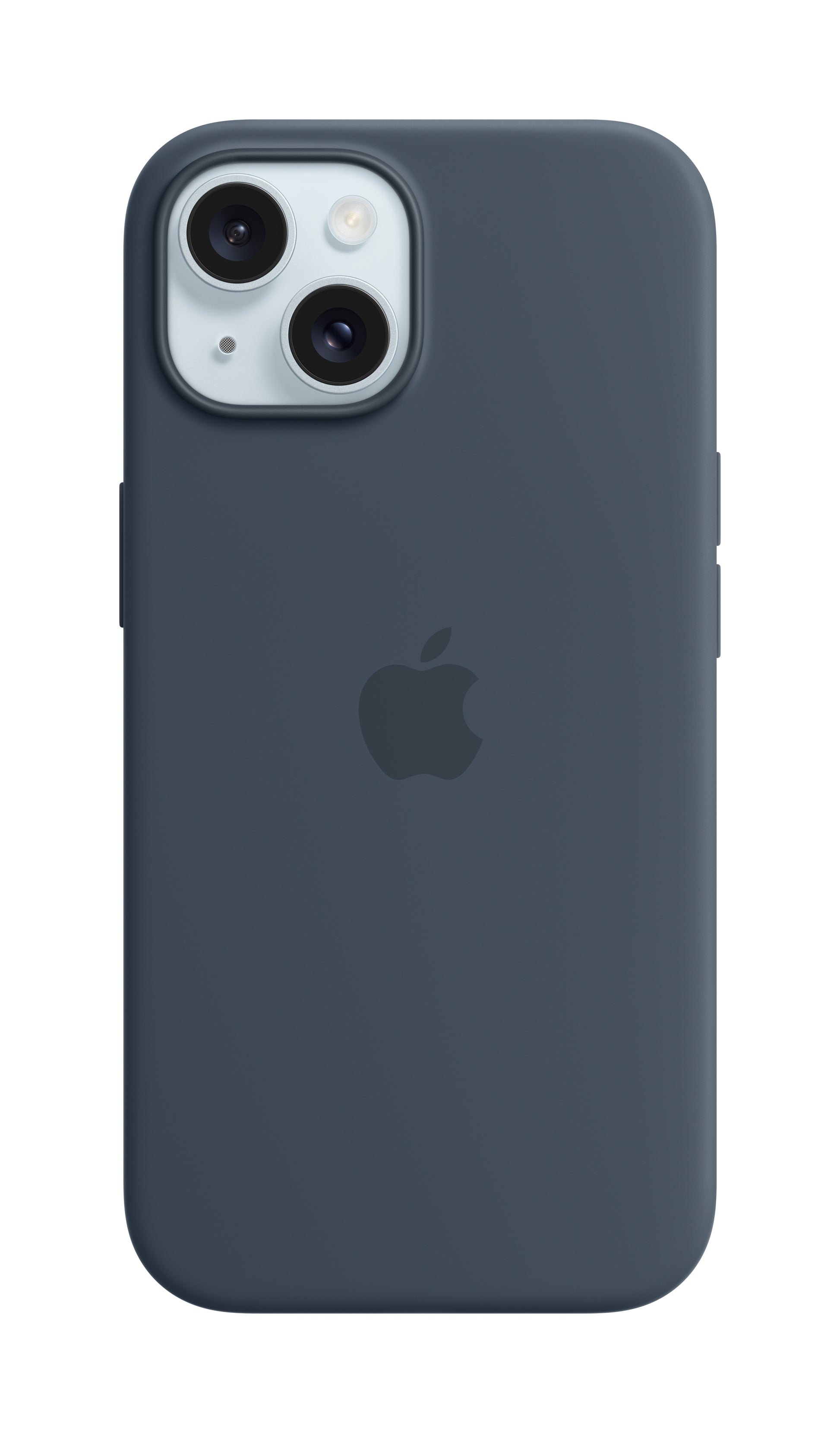 Apple Backcover – für Apple iPhone 15 – Storm Blue – Silikon, MagSafe-kompatibel
