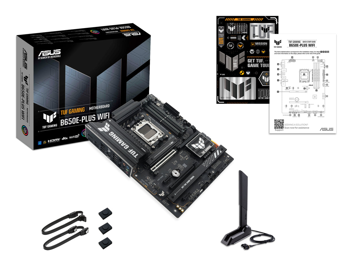 ASUS TUF GAMING B650E-PLUS WIFI – Mainboard – Sockel AM5, AMD B650E, ATX, DDR5