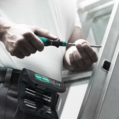 Wera Kraftform Kompakt 60 Schraubenzieher-Set – für PH/PZ/TX u. a., 17-teilig, mit Tasche