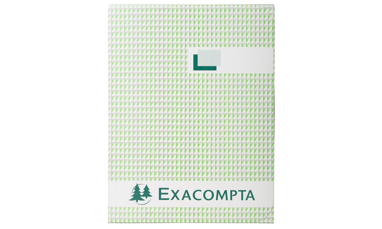 Exacompta Notizblock – A4 – kariert – 300 Blatt – 110 g/m² – Hardcover, nummeriert, schwarz
