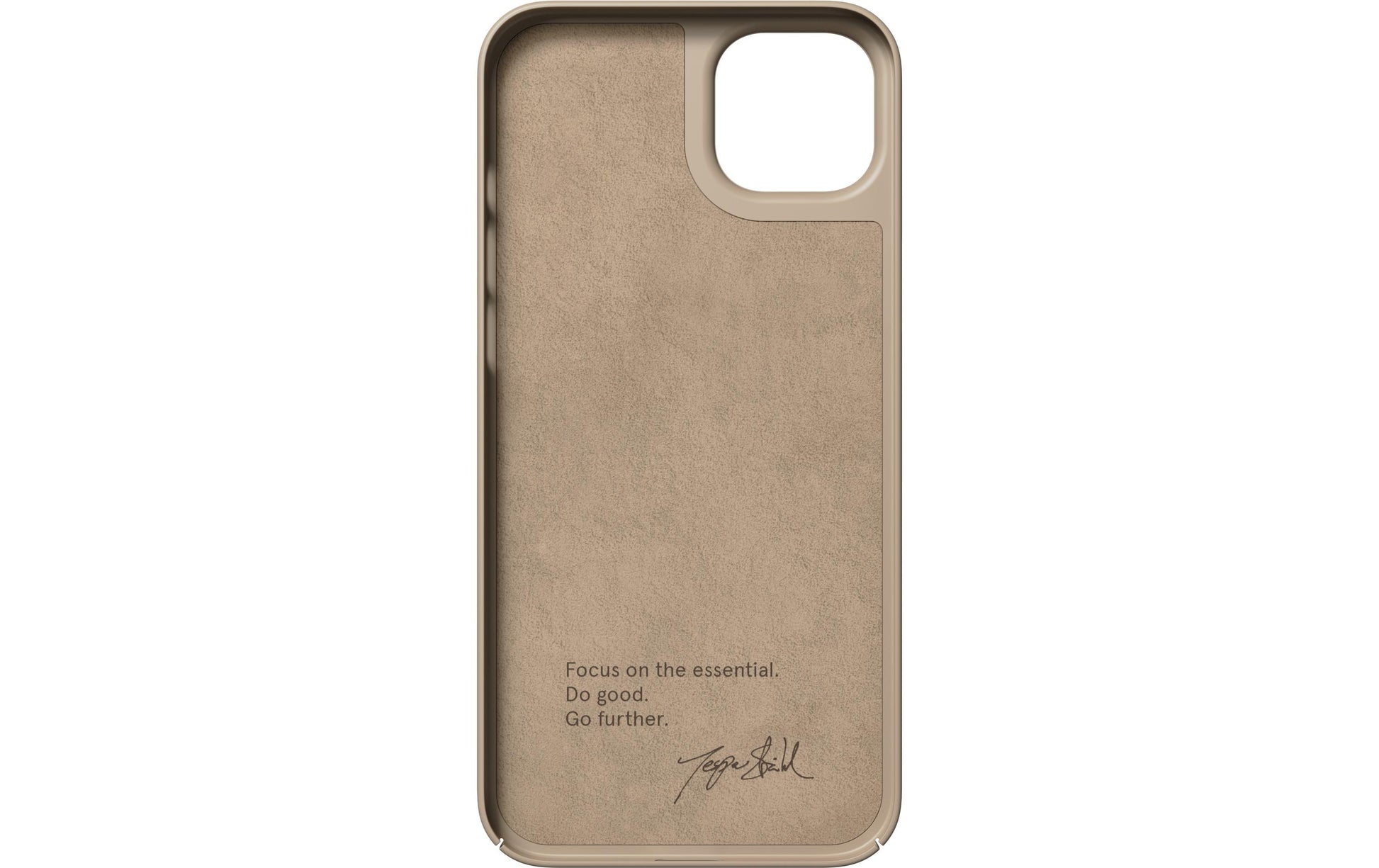 Nudient – Backcover – für Apple iPhone 14 Plus, MagSafe, Mikrofaser+Recycelter Kunststoff, Clay Beige
