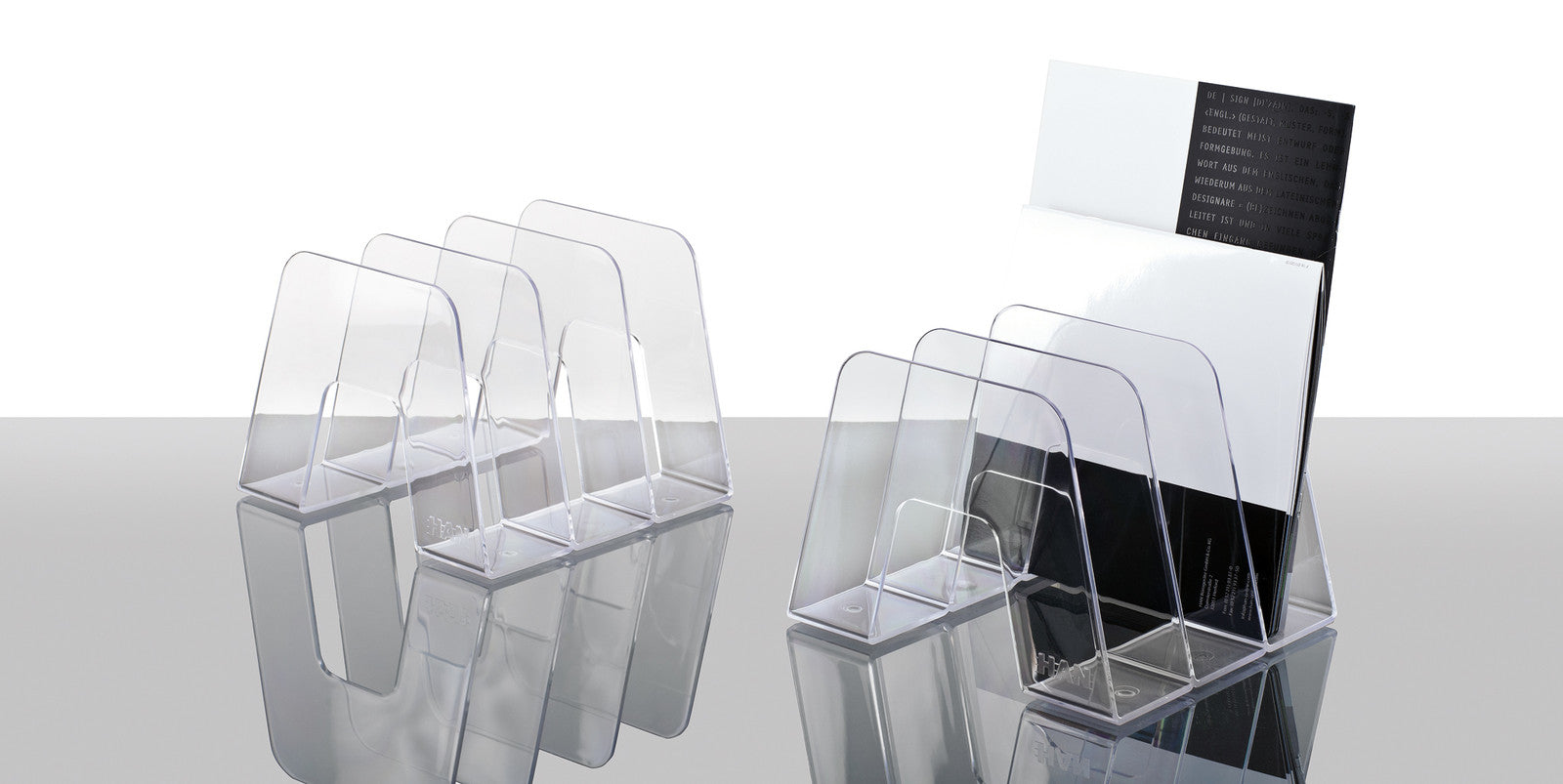 HAN Katalogsammler – für C4 – Polystyrol (PS) – transparent – 209 × 224 × 163 mm – 2 Stk.