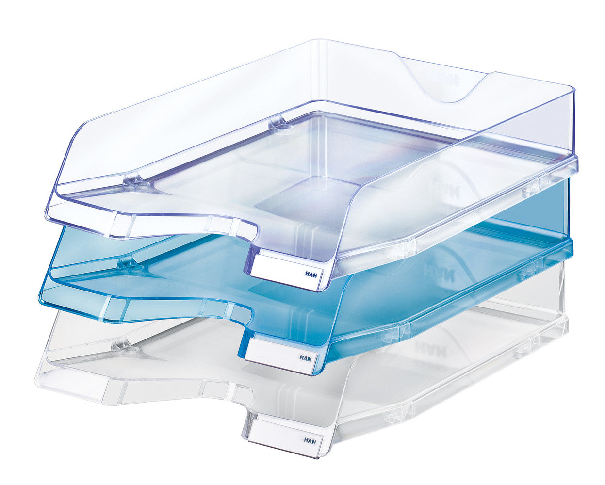 HAN VIVA – Briefkorb-Set für C4, Polystyrol (PS), Transparent, 5er-Set
