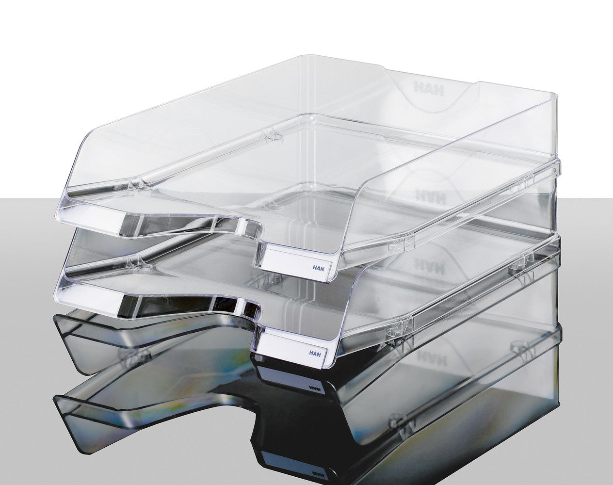 HAN VIVA – Briefkorb-Set für C4, Polystyrol (PS), Transparent, 5er-Set